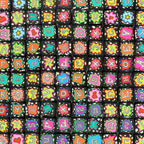 Square Clay Beads 10mm Punk Style Neon Paint Splatter 100pcs 6