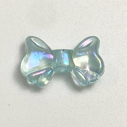 Clear Plating Butterfly Acrylic Beads 15mm Pastel Iridescent 20pcs 7