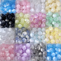 Light Color Gradient Resin Beads 8mm Pastel Soft Shades 100pcs 6