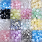 Light Color Gradient Resin Beads 8mm Pastel Soft Shades 100pcs 6