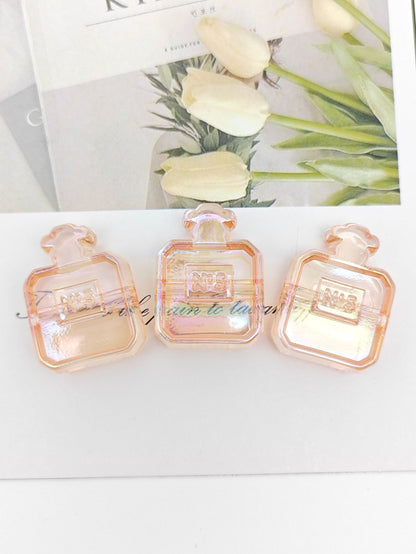 Painted Perfume Bottle Acrylic Beads 29mm Enamel Finish 50pcs 28