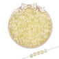 Transparent Frosted Glass Beads 8mm Delicate Gold Flecks 50pcs 15