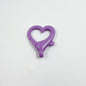 Spray Painted Alloy Heart Connector Clasps Metal Hardware 10pcs 9