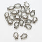 Electroplated Fish Glass Beads 10x14mm Japanese Style Perforated 30pcs 17
