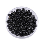 Ceramic Electroplated Seed Glass Beads 4mm Glossy Mixed Colors 460pcs 5