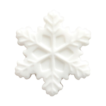 Silicone Focal Beads Snowflake Pastel Colors 20pcs 5