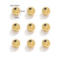 Stainless Steel Irregular Wrinkle Concave Metal Beads 4-8mm 10pcs 12