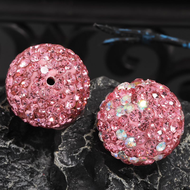 Clay Ball Rhinestone Beads 16mm Mixed Solid and AB Colors 20pcs 5