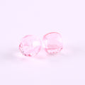 Faceted Pony Beads Acrylic 13mm Transparent Large Hole 50pcs 6