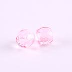 Faceted Pony Beads Acrylic 13mm Transparent Large Hole 50pcs 6
