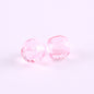 Faceted Pony Beads Acrylic 13mm Transparent Large Hole 50pcs 6