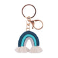 Cotton Braided Tassel Crochet Rainbow Keychain Plush Material 10
