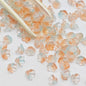 Campanula Flower Glass Beads 7x12mm Frosted Glossy Pastel 50pcs 27