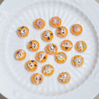 Plating Sanri Waffle Biscuit Resin Beads 13mm Glossy Gold 20pcs 4