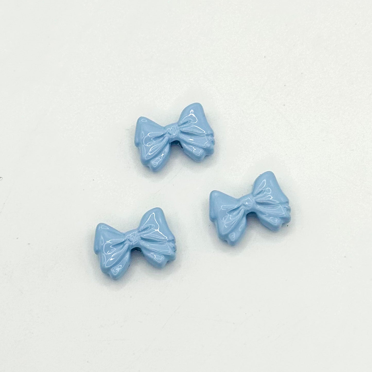 Bow Metal Beads 12mm Glossy Baking Painted Alloy 20pcs 10