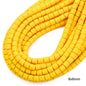 Cylindrical Clay Beads 6mm Colorful Polymer 62pcs 7