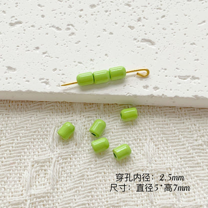 Chair and Jigsaw Metal Beads Painted Colorful Glossy 20pcs 32