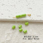 Chair and Jigsaw Metal Beads Painted Colorful Glossy 20pcs 32