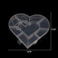 Multi Shaped Plastic Organizer Box PP Clear 1pc 6
