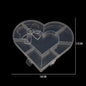 Multi Shaped Plastic Organizer Box PP Clear 1pc 6