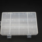 Plastic Organizer Box Clear 12 Compartments Detachable 5pcs 19cm 2