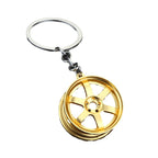 Metal Automobile Wheel Keychain Zinc Alloy Car Culture Style 5