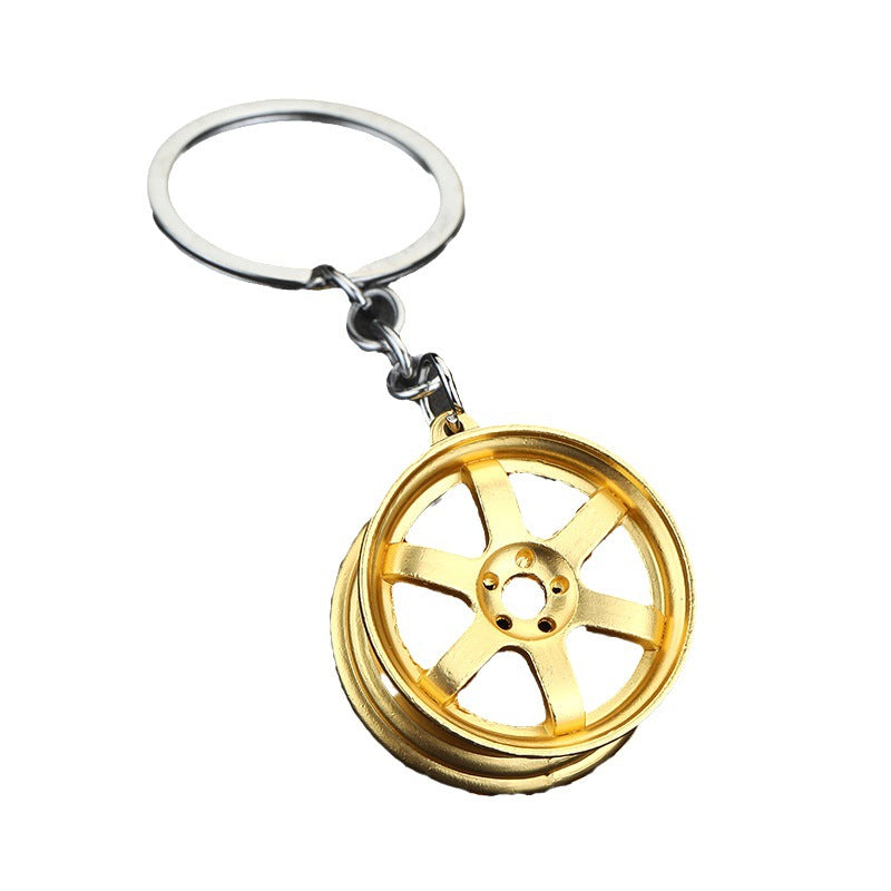 Metal Automobile Wheel Keychain Zinc Alloy Car Culture Style 5