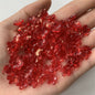 Cherry Blossom Flower Glass Beads 10mm Iridescent Mixed Colors 100pcs 9