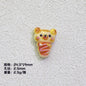 Plating Irregular Bear Bread Resin Beads Glossy Colorful 10pcs 7