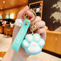PVC Cat Claw Keychain Soft Adhesive Cute Animal Charm Vivid Colors 9