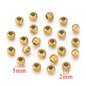 Stainless Steel Oval Blade Grain Metal Beads 5/7mm Gold Tone 10pcs 7