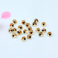 Brass Faceted Hexagon Metal Beads 3mm Gleaming Gold Tone 100pcs 4