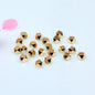 Brass Faceted Hexagon Metal Beads 3mm Gleaming Gold Tone 100pcs 4