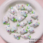 Glossy Sanrio Character Resin Beads 2.5mm Hole Pastel Colors 5pcs 9