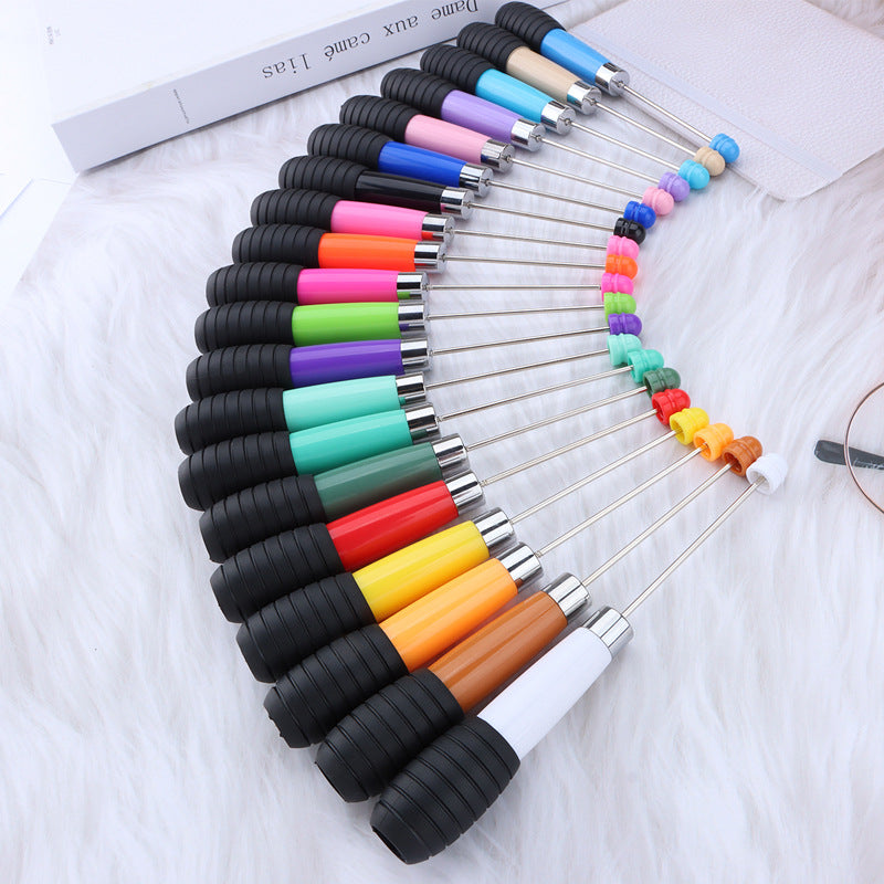 Beadable Telescopic Pen Colorful Ergonomic Rotary Ballpoint 1.0mm 4