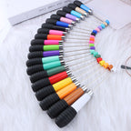 Beadable Telescopic Pen Colorful Ergonomic Rotary Ballpoint 1.0mm 4