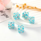 Polymer Clay Cube Rhinestone Beads 16mm Christmas Gift 30pcs 3