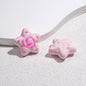 Spiral Pattern Starfish Acrylic Beads 20mm Glossy Mixed Colors 20pcs 12