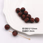 Painted Acrylic Beads Black Red Series Carved Patterns 100pcs 11
