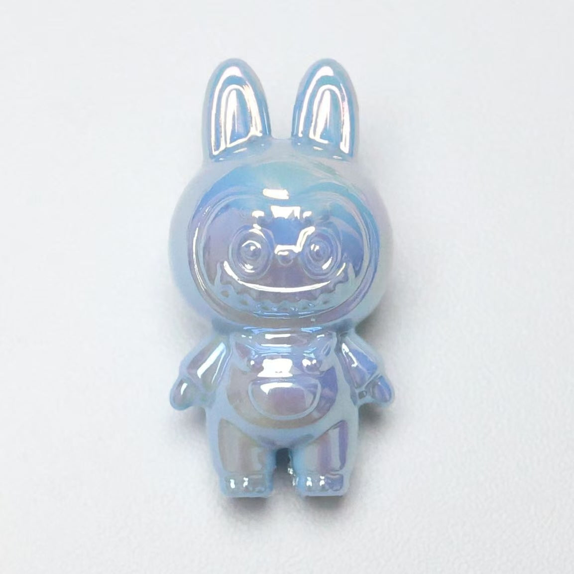 Plating 3D Labub Standing Pose Acrylic Beads 34mm Glossy Mixed 20pcs 8
