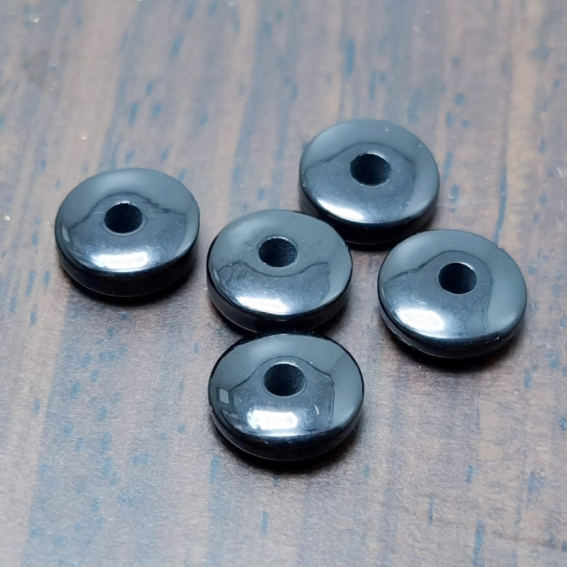 Imitation Beeswax Round Resin Beads 6x2mm Multicolor 100pcs 9