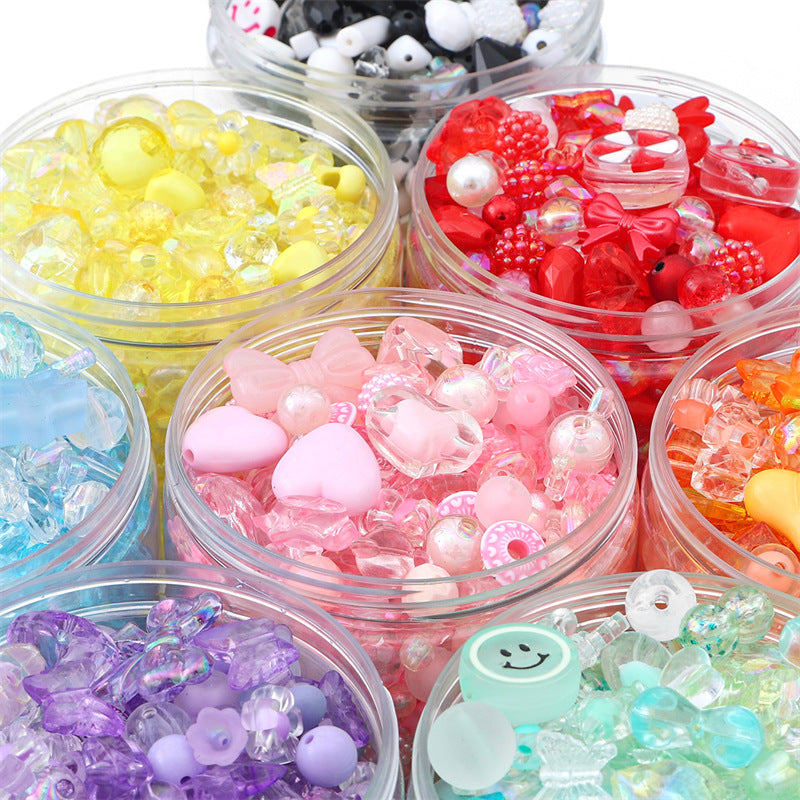 Mixed Style Acrylic Beads Colorful Hearts Bows Gems Assorted 3