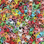 Colorful Zinc Alloy Keychain Hooks 33mm Baking Painted 50pcs 2