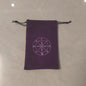 Tarot Card Velvet Drawstring Bags Celestial Esoteric Design 5pcs 18x11.5cm 23