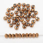 Glass Faceted Spacer Beads 8mm Plating Metallic Color 60pcs 18