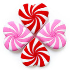 Silicone Focal Beads Love Candy Macaron Heart Pinwheel Stripes 20pcs 3