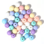 Macaron Acrylic Beads Mixed Shapes Pastel Colors 100pcs 10