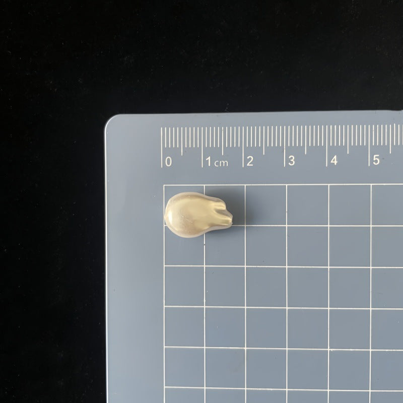 Imitation Baroque Pearl Acrylic Beads Irregular Shape ABS Plastic 100pcs 7