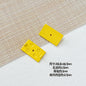 Painted Rainbow and Swing Plate Metal Beads 43mm 28mm Baking Finish 10pcs 14