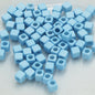 Square Acrylic Beads 7mm Large Hole Chunky Mixed Colors 100pcs 6